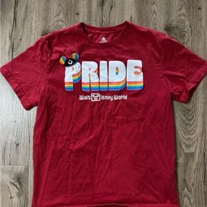 Disney Red 'PRIDE' Walt Disney World Short Sleeve Tee